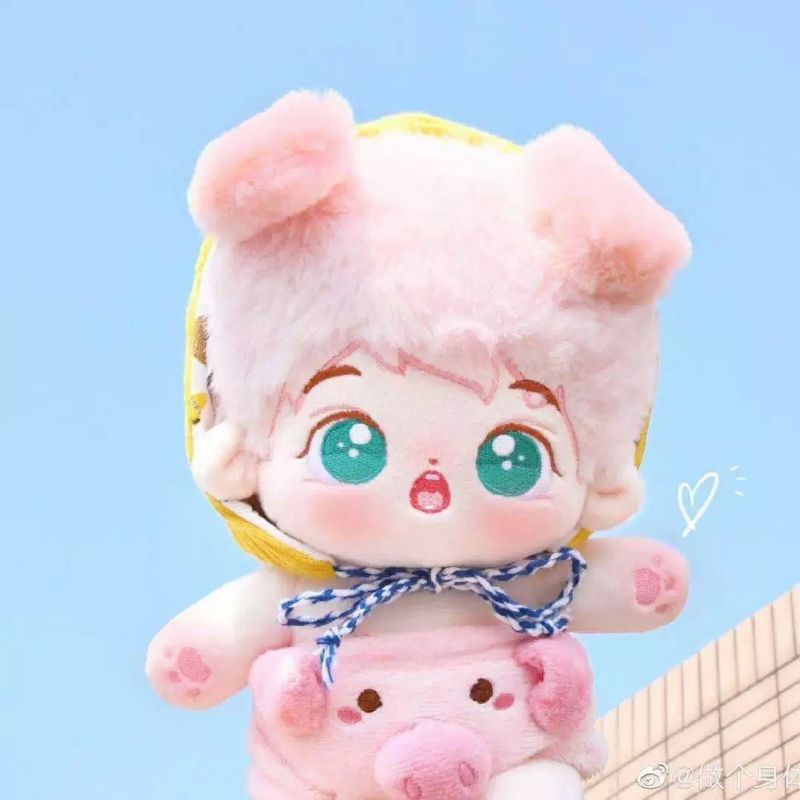 Vải lông thỏ dài 0,7cm - 1cm may tóc doll Kpop