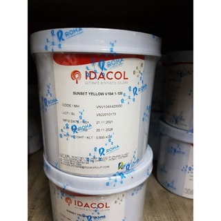 Màu bột thực phẩm Roha - Màu Ấn Độ (màu vàng chanh, xanh lá, cam , dâu, nâu, đen, tím, hồng, đỏ)