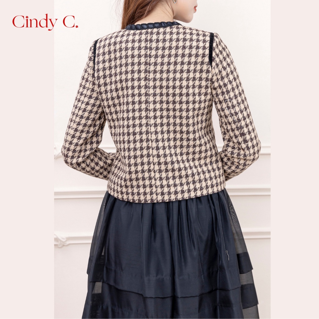 Áo khoác Ula CINDY C chất liệu dạ Tweed cao cấp sang trọng S21862