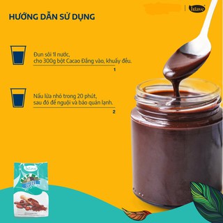 Bột Cacao đắng Luave (lẻ 50gr -100gr- bịch 500gr)