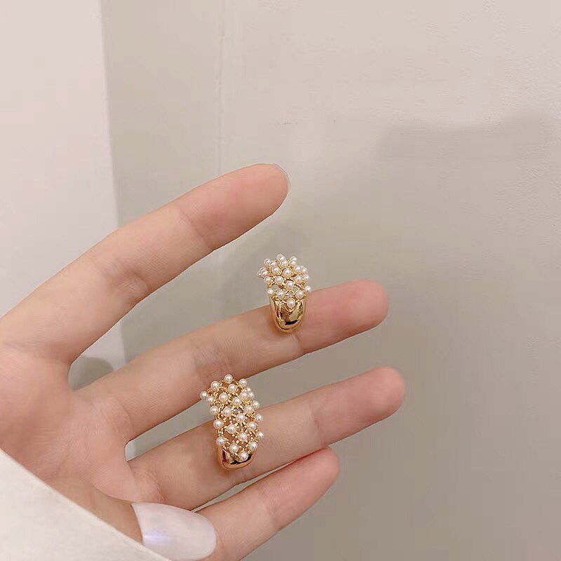 Khuyên tai nữ mắt lưới phong cách Hàn Quốc cá tính LUOI277