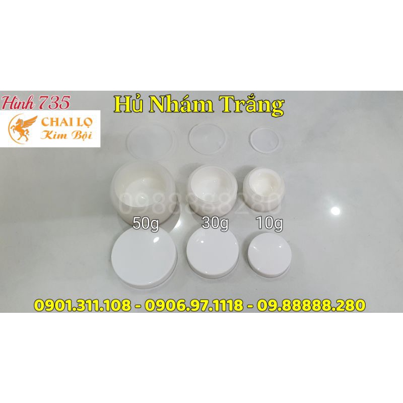 HỦ ĐỰNG KEM FACE- Hủ face Nhám 10g - 30g - 50g