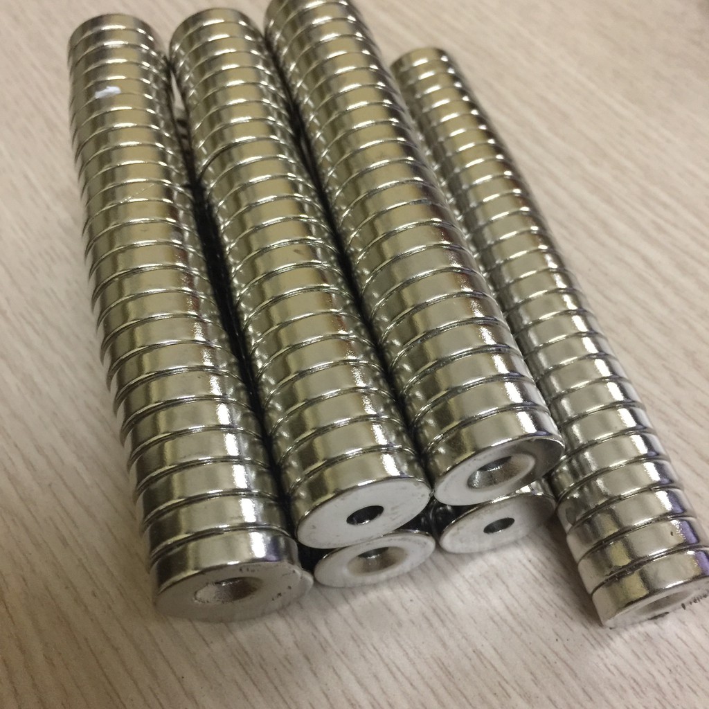 Nam châm 20x5 lỗ 5mm