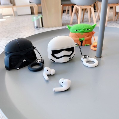 Vỏ Bảo Vệ Hộp Sạc Tai Nghe Airpods 3 Pro AirPods2gen Màu Đen Họa Tiết Samurai 2021 Ốp