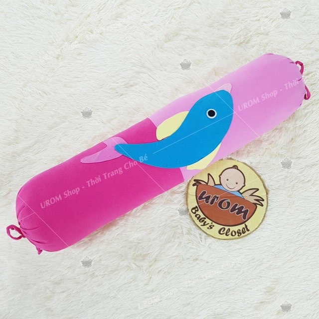 Gối ôm cara đắp hình thú 70x16cm cho bé