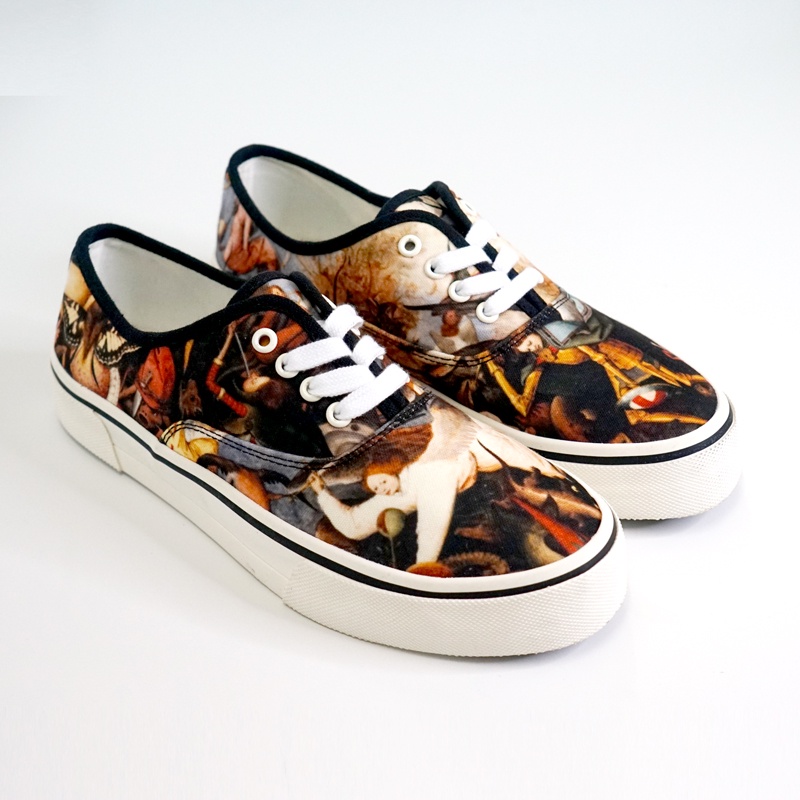 Giày Sneaker Vải Canvas Nam AATLAS In Custom Họa Tiết - The Fallen Angel