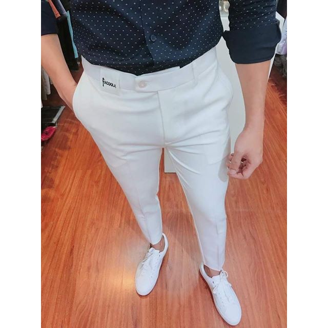 Quần âu Trắng cao cấp dáng ngắn dài quần 90cm kiểu dáng Hàn, hàng cao cấp vải dày, ảnh chính chủ Heave | BigBuy360 - bigbuy360.vn