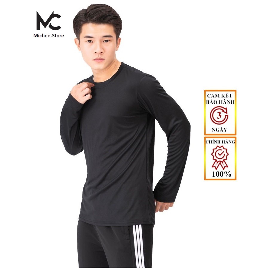 Áo Thun Nam Dài Tay Unisex. Áo thu đông trơn tay dài cổ tròn basic vải sufa giữ nhiệt MC01 | BigBuy360 - bigbuy360.vn