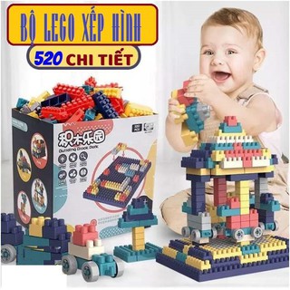 LEGO LẮP RÁP 520 CHI TIẾT XẾP HÌNH SÁNG TẠO CÙNG BÉ BUILDING BLOCK PARK