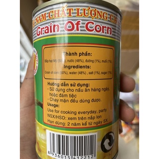 Bắp Hạt Mỹ Lon 425g