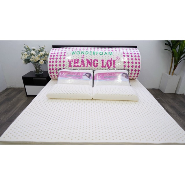 Nệm 10cm cao su Thắng Lợi Wonderfoam chính hãng, tặng kèm quà cao cấp miễn phí giao hàng