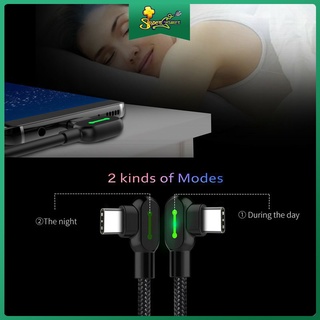 Supergamer 90 Degree Fast Charging IP/Micro Usb/Type-C Usb Cable