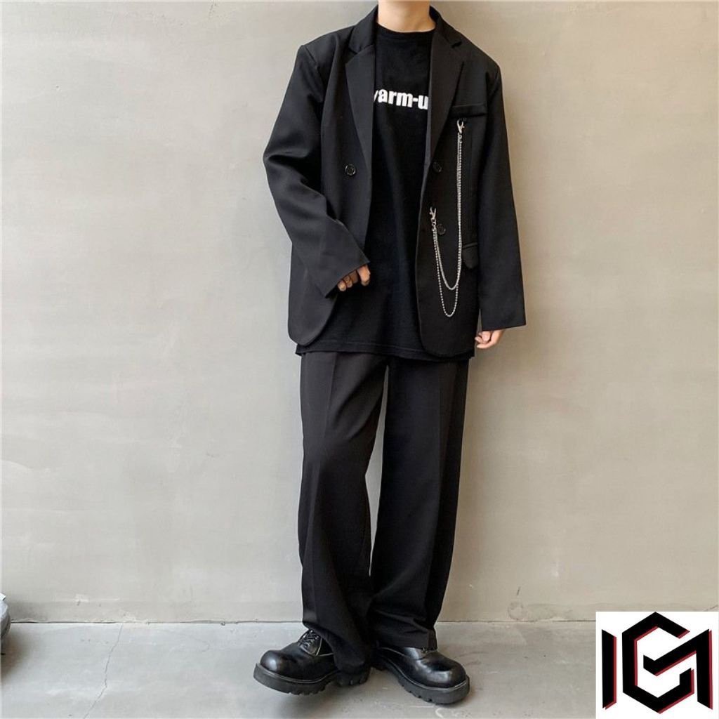Bộ set quần áo Blazer dài tay nam nữ Mavota quần dài áo vest thu đông unisex phong cách Hàn Quốc SBD001 | BigBuy360 - bigbuy360.vn
