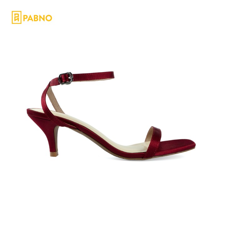 Giày sandal cao gót quai mảnh gót trụ cao 5cm thời trang PABNO PN821