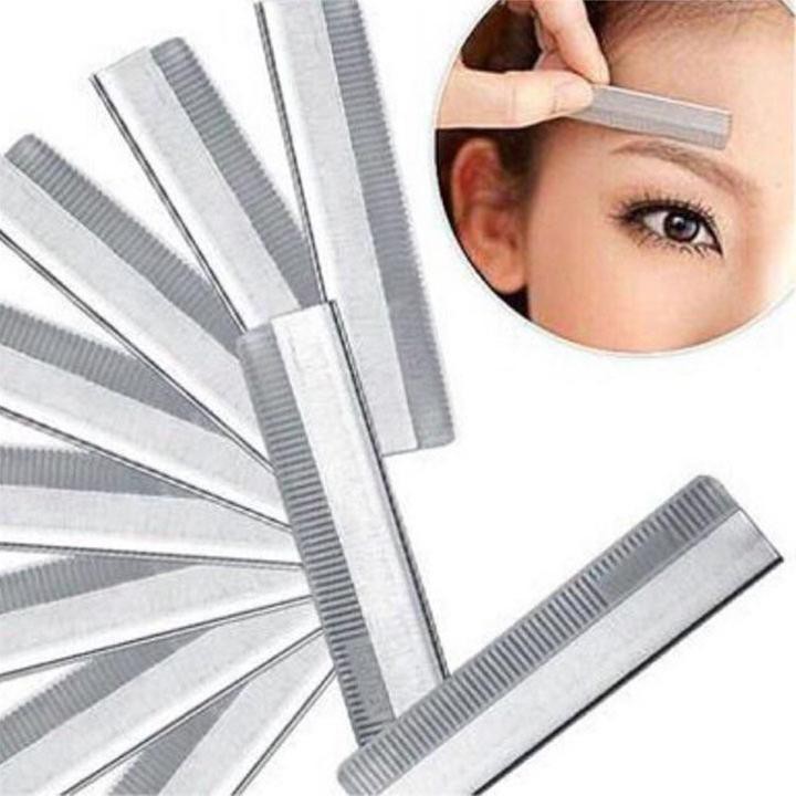 Hộp 10 lưỡi dao cạo chân mày Jifenli-Cut | Shopee Việt Nam