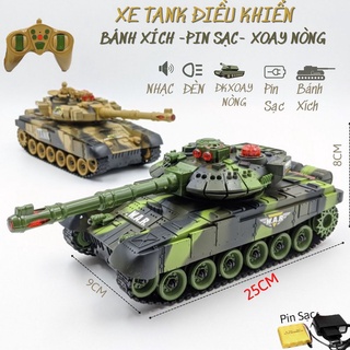 [NHIỀU MẪU]Xe tăng Đức Leopard 2 điều khiển bánh xích pin sạc xoay Tháp Pháo