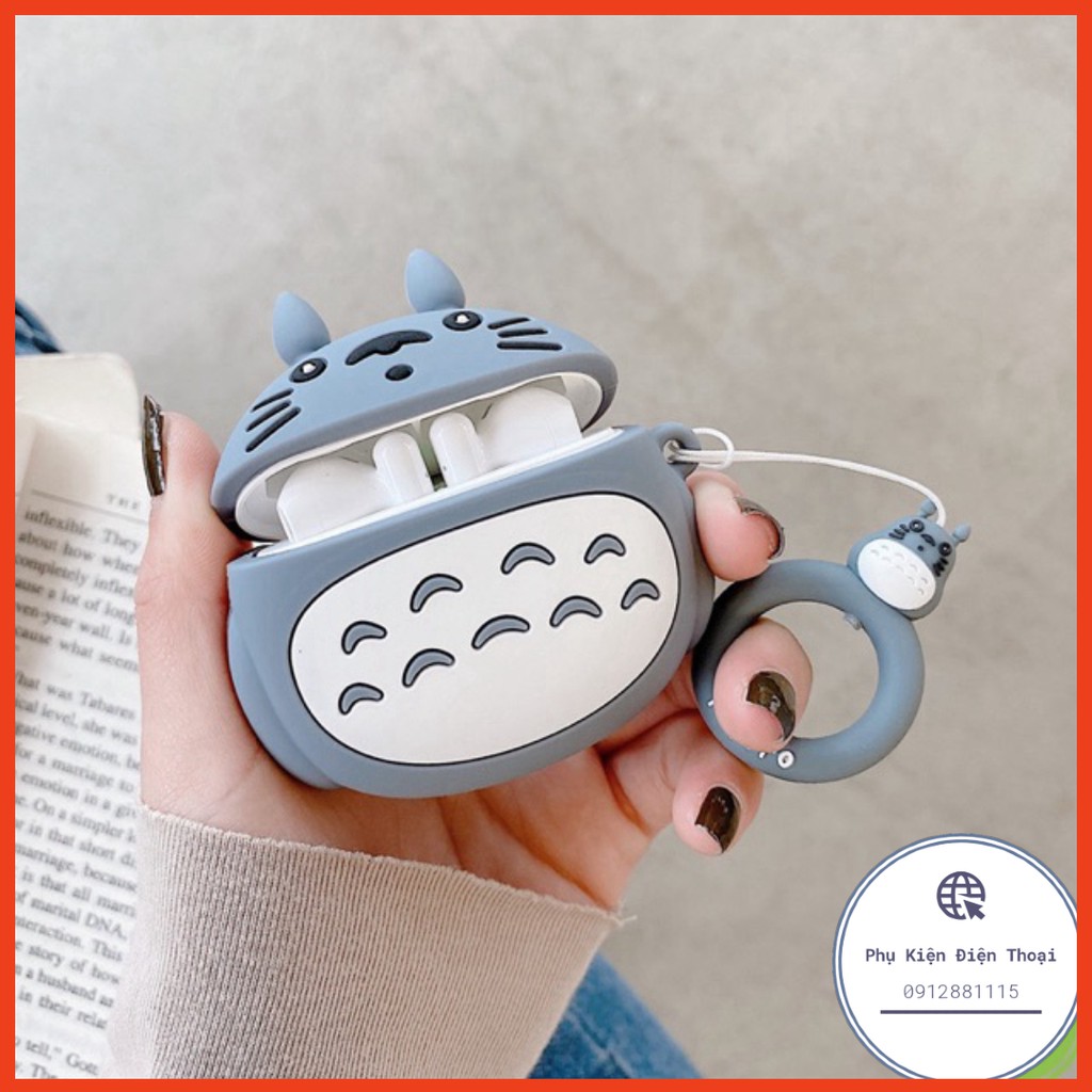 🍀  Case Vỏ Bao Airpods Đựng Tai Nghe Airpod 1 2 3 Pro Totoro Cover i11, i12...Toronto tặng kèm móc ⚡Phụ Kiện Điện Thoại