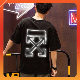 [THƯỜNG] Áo Thun Tay Lỡ Unisex Nam Nữ Phản Quang OFF
