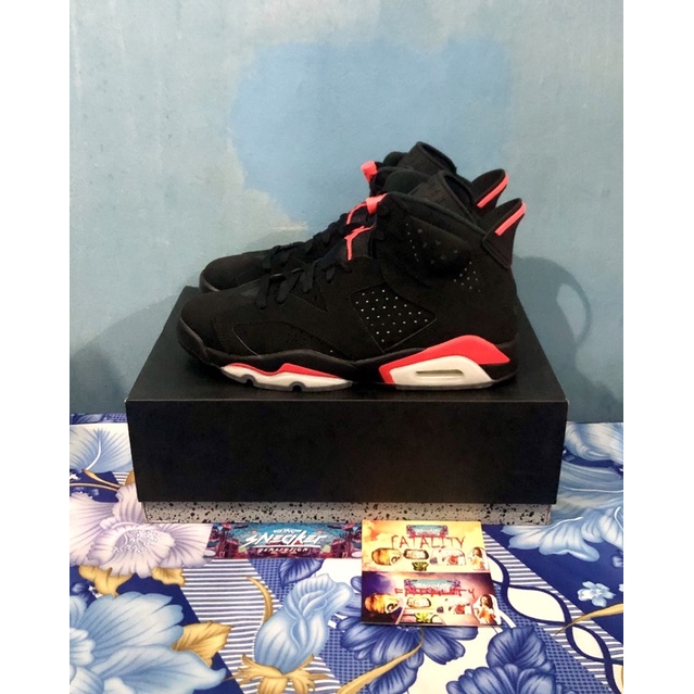 'Giày Cổ Cao' Nike Air Jordan 6 Retro Black Infrared