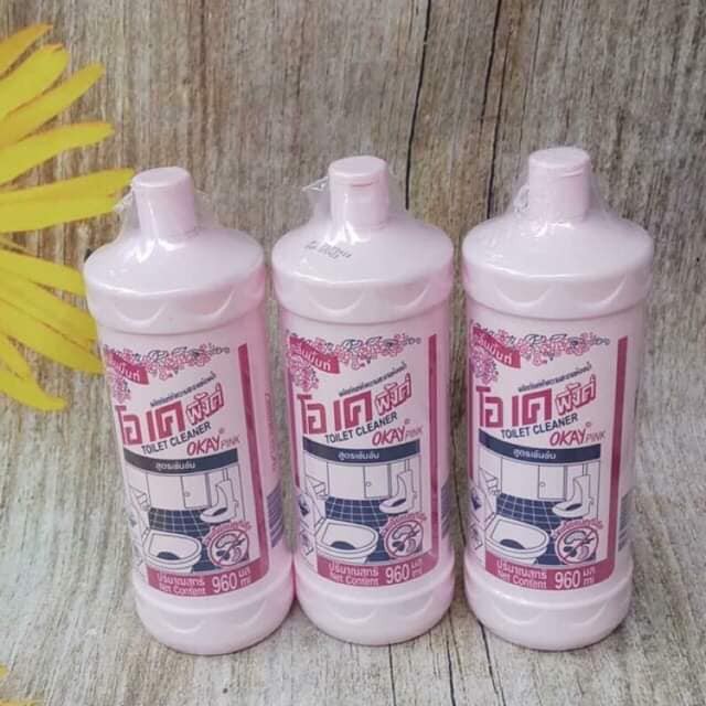 CHAI TẨY HỒNG SIFA OKAY 960ML XUẤT KHẨU THÁI LAN, dung dịch chất vệ sinh nhà tắm sàn bếp, nước chà toilet Tgiet đa năng