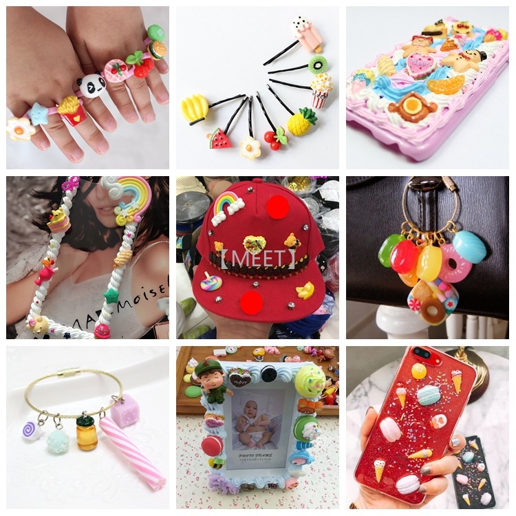 1 Túi Kẹo Ba Chiều Bằng Nhựa Resin Thủ Công DIY