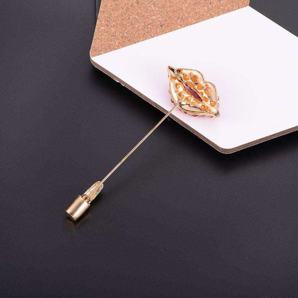 CHARMS Ghim Cài Áo Hình Cây Son Bóng Thời Trang Cho Nữ