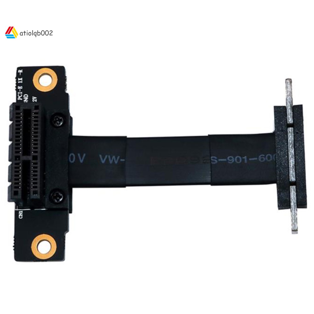 Cáp nâng PCIE X1 Dual 90 độ Góc phải PCIe 3.0 X1 sang X1 Cáp nối dài 8Gbps PCI Express 1X Riser Card