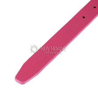 Dây thắt lưng nữ da bò màu hồng PH5129