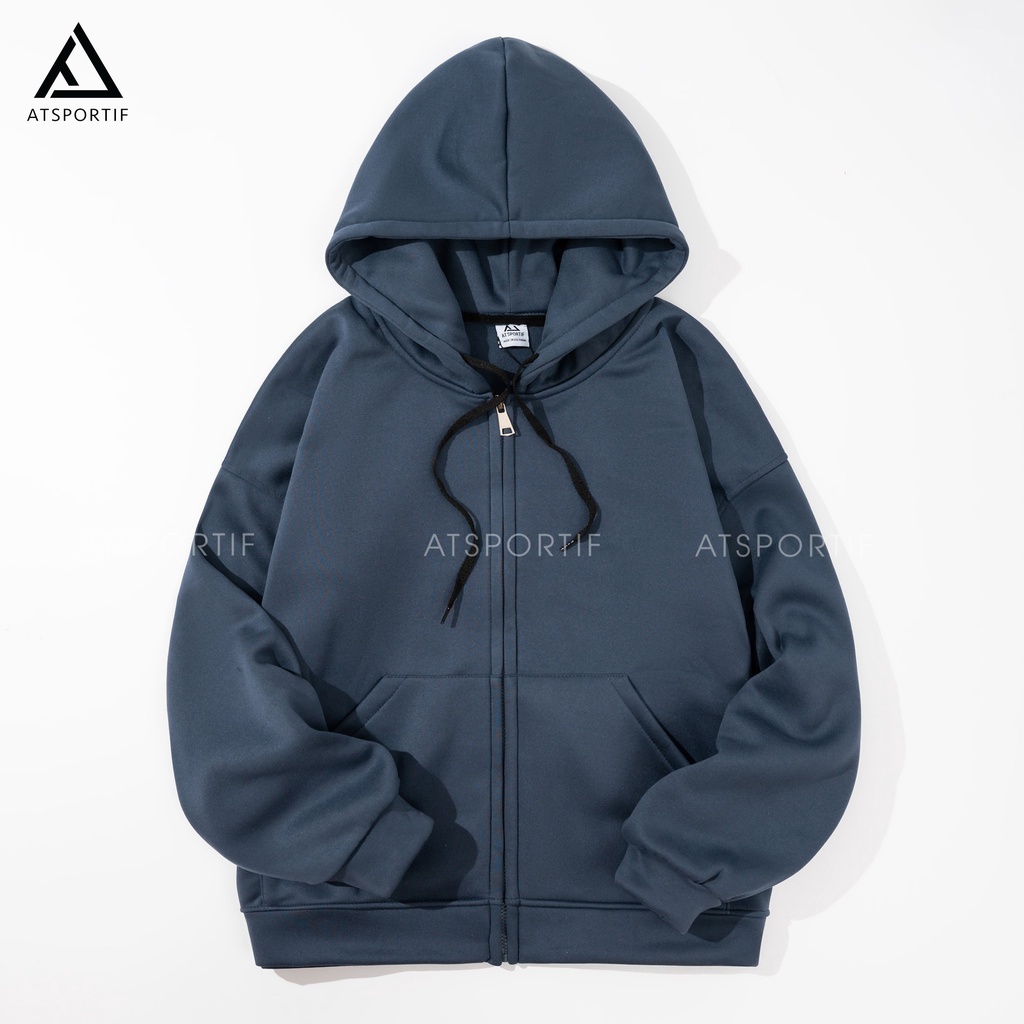 Áo Khoác Hoodie Zip nỉ bông tay dài unisex dáng rộng,năng động ,trẻ trung,thời trang, cá tính,full size,6 màu