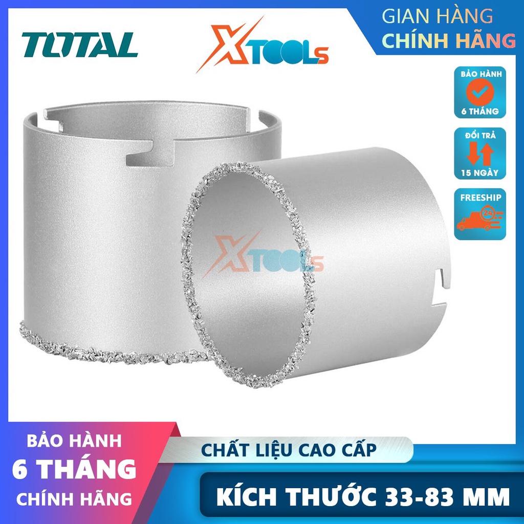 Mũi khoét gỗ tròn phi 33-83mm Total chất liệu yg8c-a3 phù hợp với TAC4203 - [xtools][chính hãng]