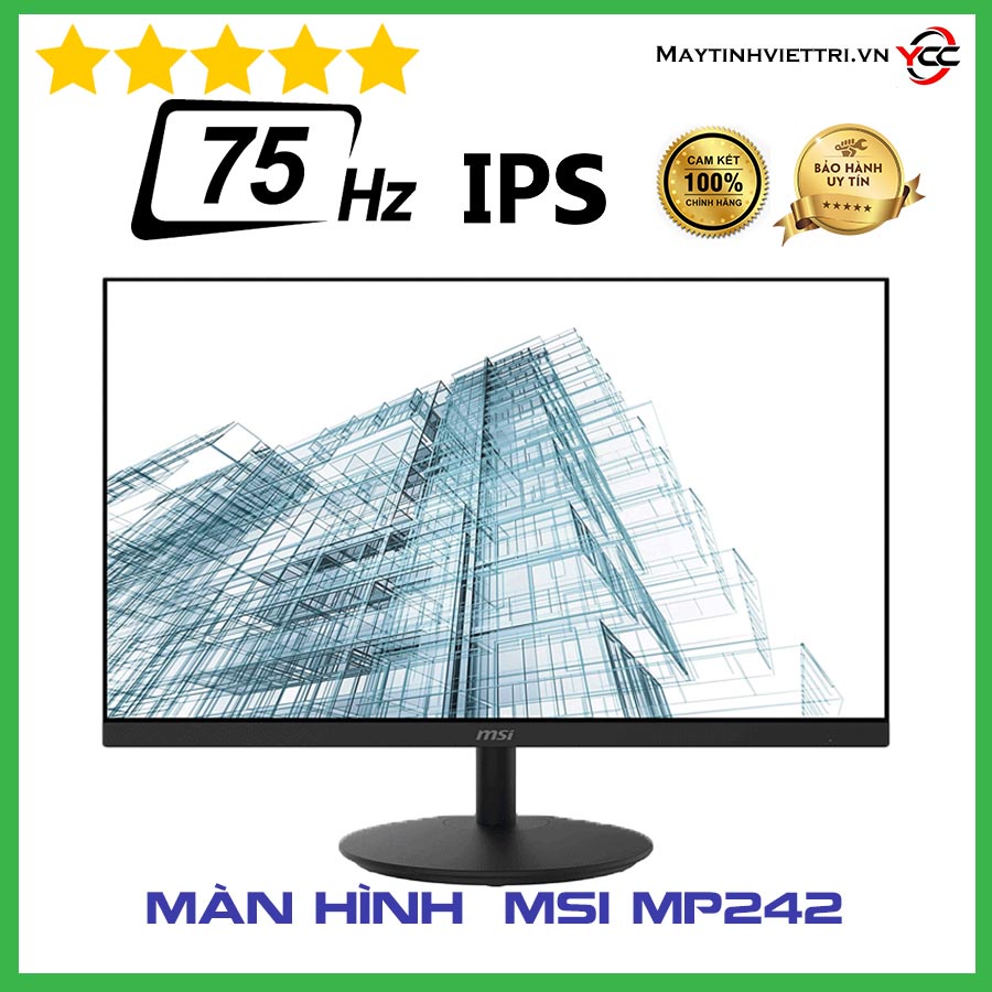 (Sản Phẩm Chính Hãng) Màn hình MSI Pro MP242 23.8inch/FHD/IPS/75Hz/5ms