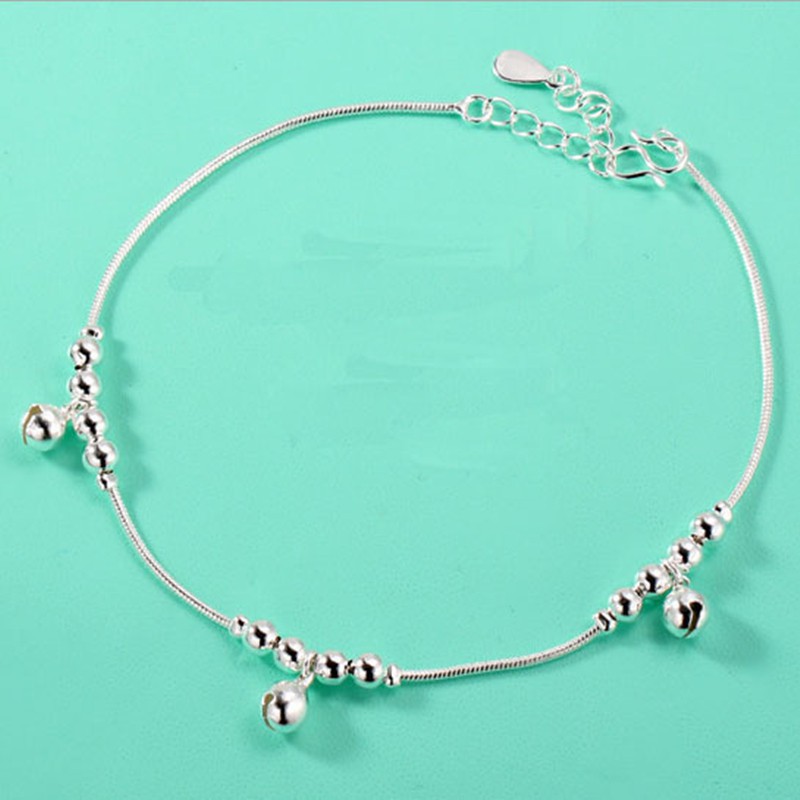 Women's fashion 3 bells 12 beads Luxury bracelet anklet