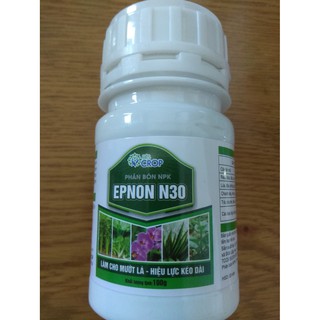 Phân bón npk làm cho mướt lá epnon n30 - chai 100 gram