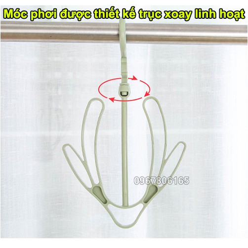 Móc treo giày - móc phơi giày dép thông minh xoay 360 độ