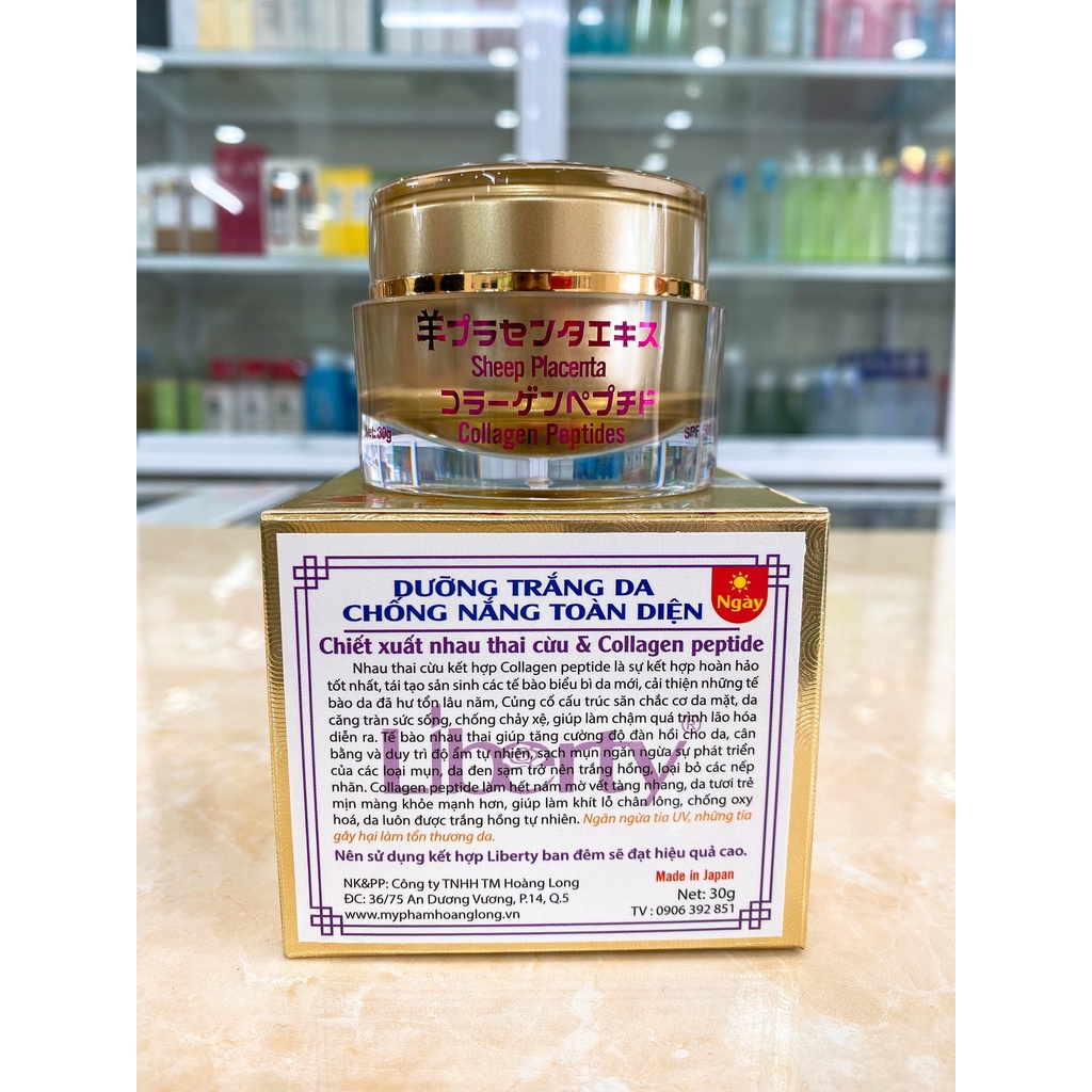 Kem Nhau Thai Cừu Liberty Dưỡng Trắng Da Toàn Diện 30G Chính Hãng Công Ty