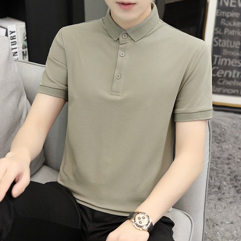 Áo Thun Nam, Áo Polo Nam Có Cổ Vải Cá Sấu Cotton Cao Cấp.Chất Lượng.