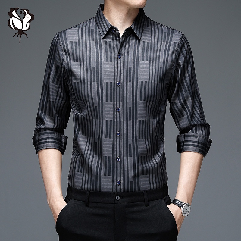 Sơ Mi Nam Tay Dài Kẻ Sọc Thời Trang Mới