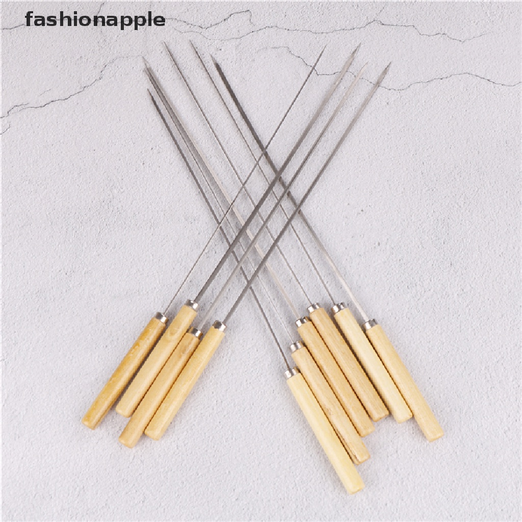 Bộ 10 Xiên Nướng BBQ Bằng Thép Không Gỉ 35cm