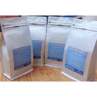 1kg 2 túi Cà phê hạt rang nguyên chất robusta 500g - coffeebotbien