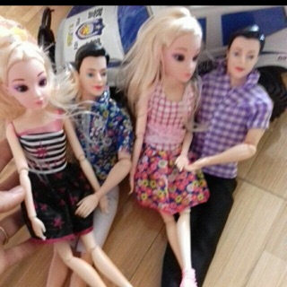 Bộ đôi búp bê nam nữ có khớp