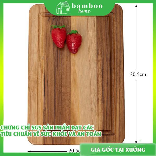 Thớt gỗ TEAK nhập khẩu THE BAMBOO thớt gỗ trang trí đồ ăn