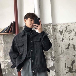 Áo khoác #Jeans đen