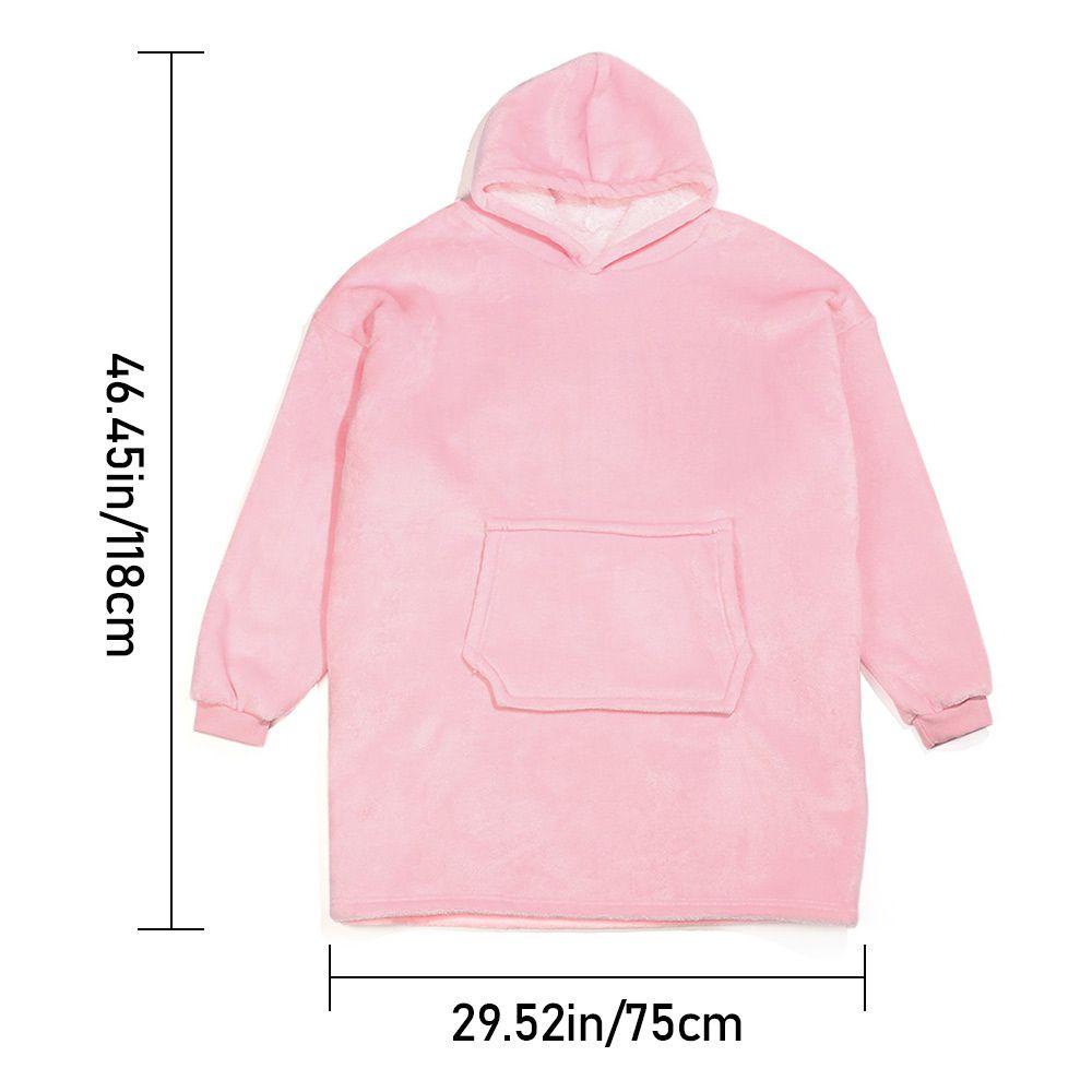 Áo Choàng Ngủ Bằng Vải Flannel Ấm Áp Có Mũ Trùm