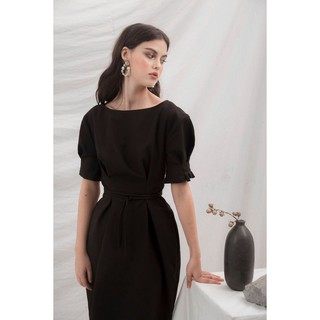 [Moda de lita] Đầm cổ thuyền chít li eo