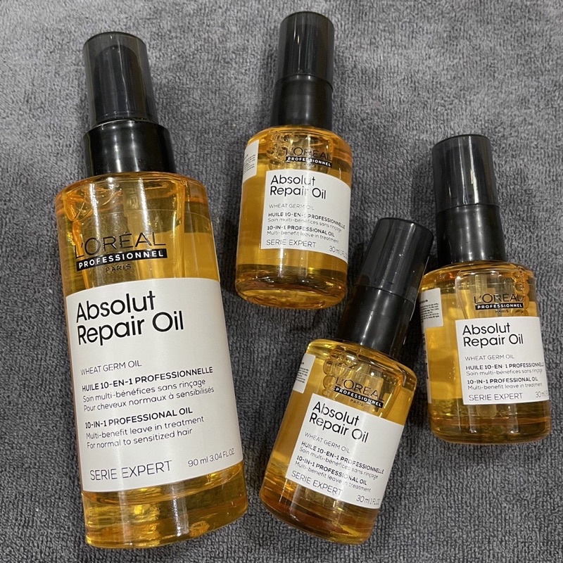 Tinh dầu dưỡng tóc siêu mềm mượt L'oreal Absolut Repair OIL cao cấp NEW 90ml (MẪU MỚI)