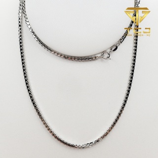 Dây Nam bạc ý 925 xi vàng trắng DN0018 (đường kính dây 2.2mm, dài 55cm) Trang sức Toàn Cầu TCJ