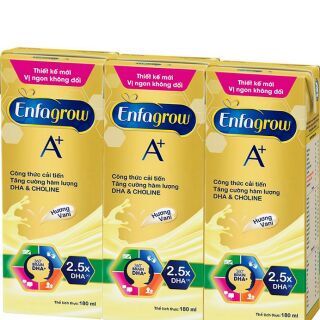 Lốc 3 hộp Sữa nước Enfagrow A+ 4 180ml/hộp