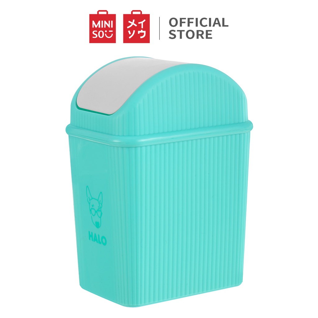 [Mã LIFEHL254 giảm 15% đơn 250K] Thùng rác để bàn Miniso- 3 màu ngẫu nhiên