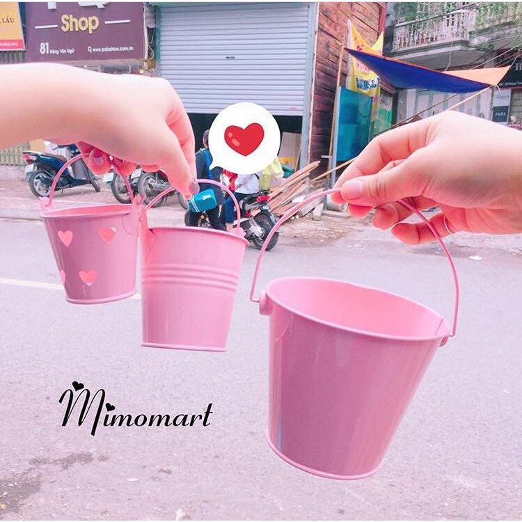 Xô đựng đồ đa năng trơn dễ thương (size nhỏ)