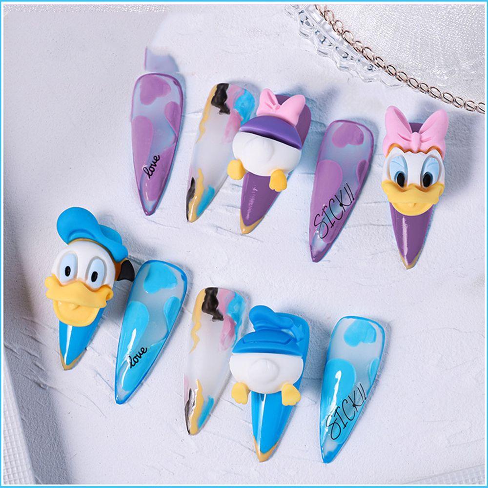 OCEANMAP Set 100 Phụ Kiện Trang Trí Móng Tay Hình Chuột Mickey Thời Trang